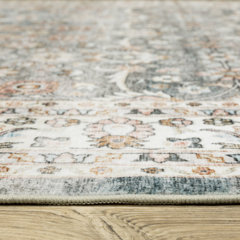 Oriental Weavers Sumter SUM07 Multicolor Rectangle Indoor Area Rug - Easy Care & Stain Resistant Low Pile Rug with Oriental Design-