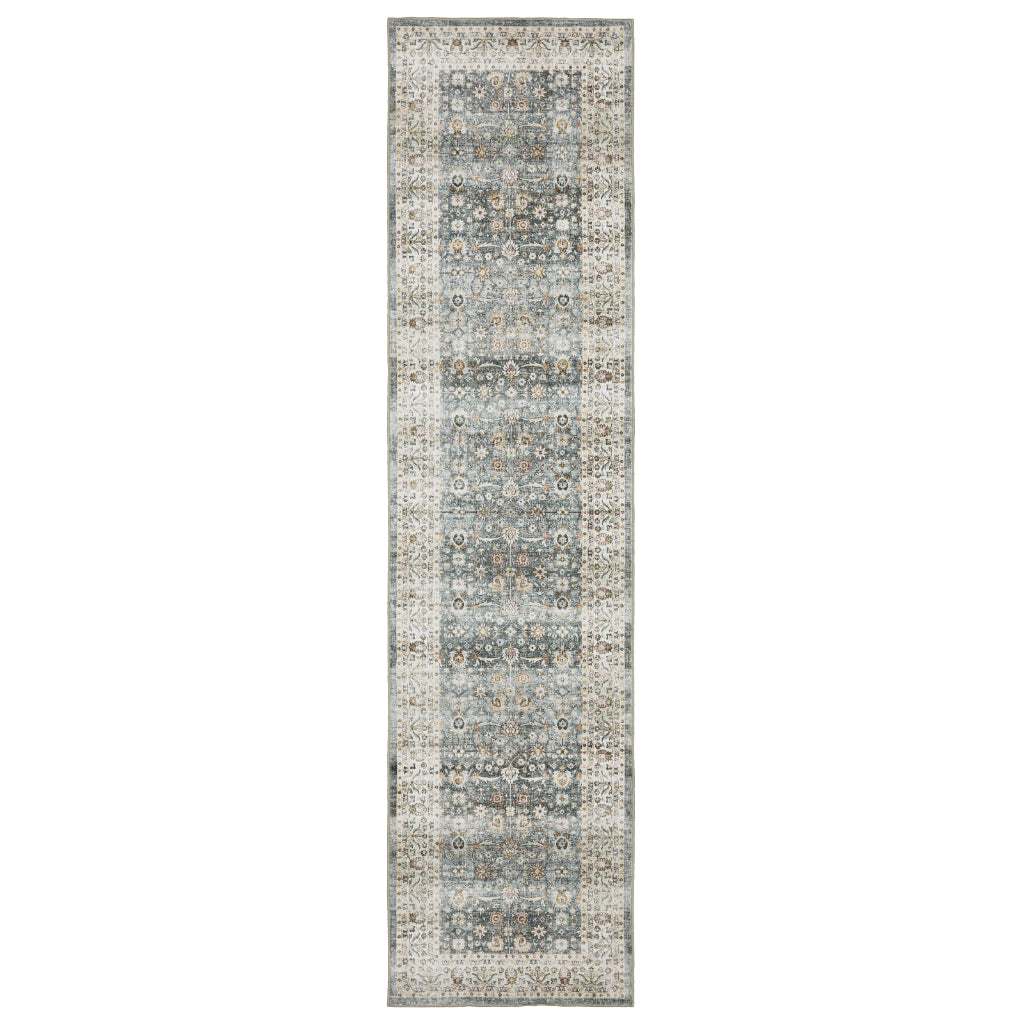 Oriental Weavers Sumter SUM07 Multicolor Rectangle Indoor Runner - Easy Care & Stain Resistant Low Pile Rug with Oriental Design-