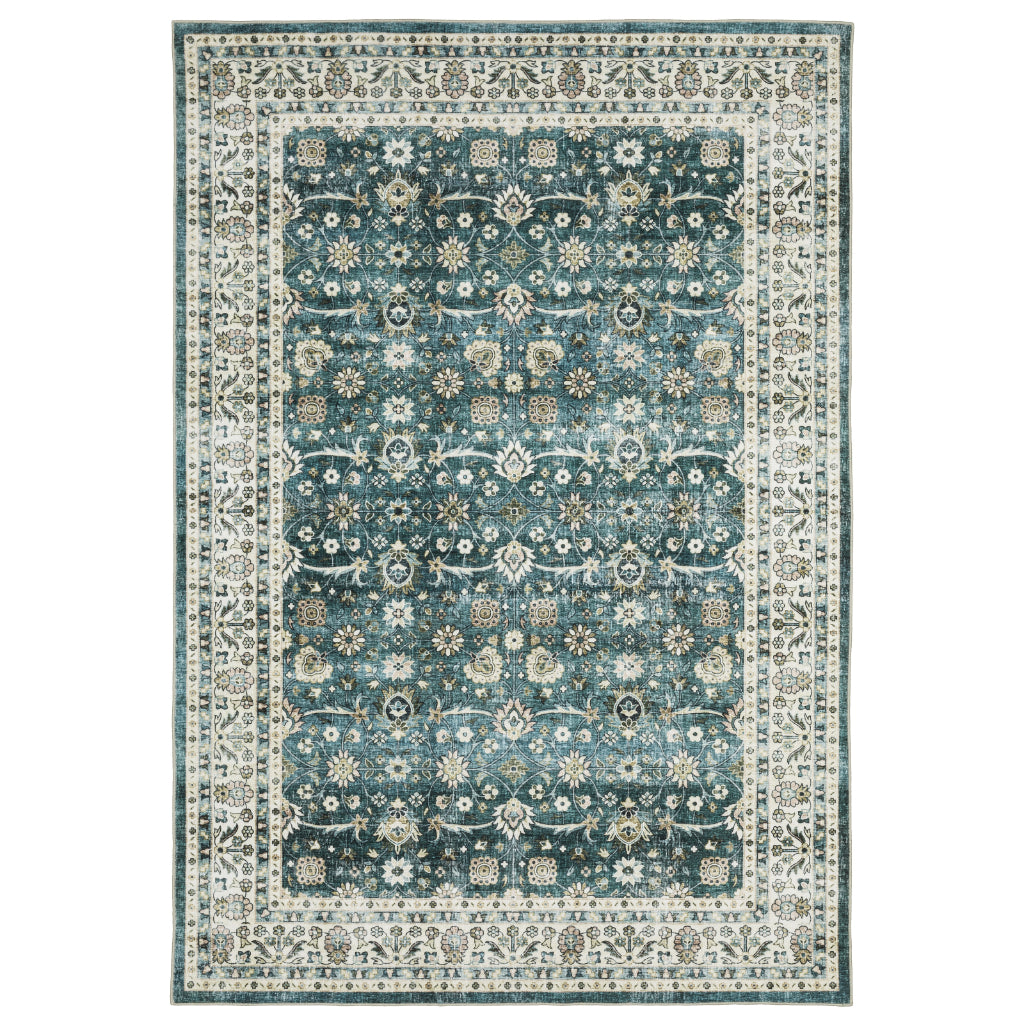 Oriental Weavers Sumter SUM08 Multicolor Rectangle Indoor Area Rug - Easy Care & Stain Resistant Low Pile Rug with Oriental Design-