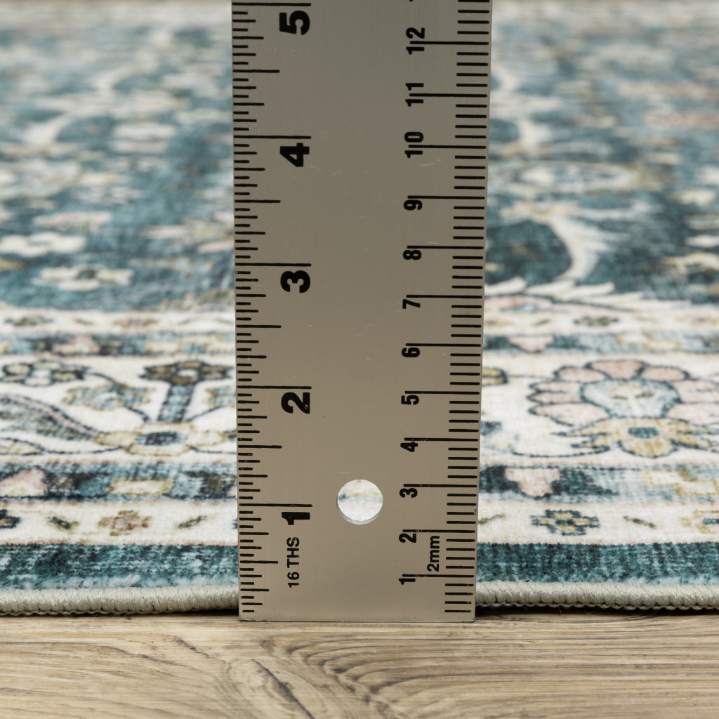 Oriental Weavers Sumter SUM08 Multicolor Rectangle Indoor Area Rug - Easy Care & Stain Resistant Low Pile Rug with Oriental Design-