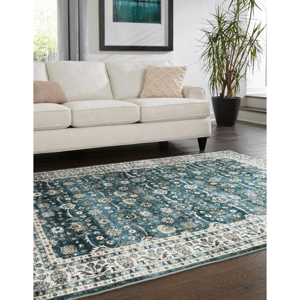 Oriental Weavers Sumter SUM08 Multicolor Rectangle Indoor Area Rug - Easy Care & Stain Resistant Low Pile Rug with Oriental Design-