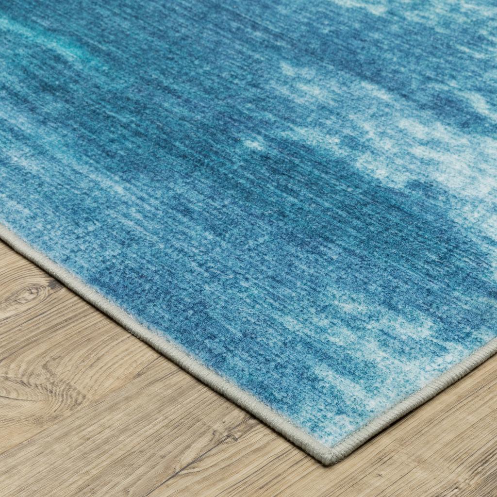 Oriental Weavers Sumter SUM10 Blue Rectangle Indoor Area Rug Abstract Pattern-