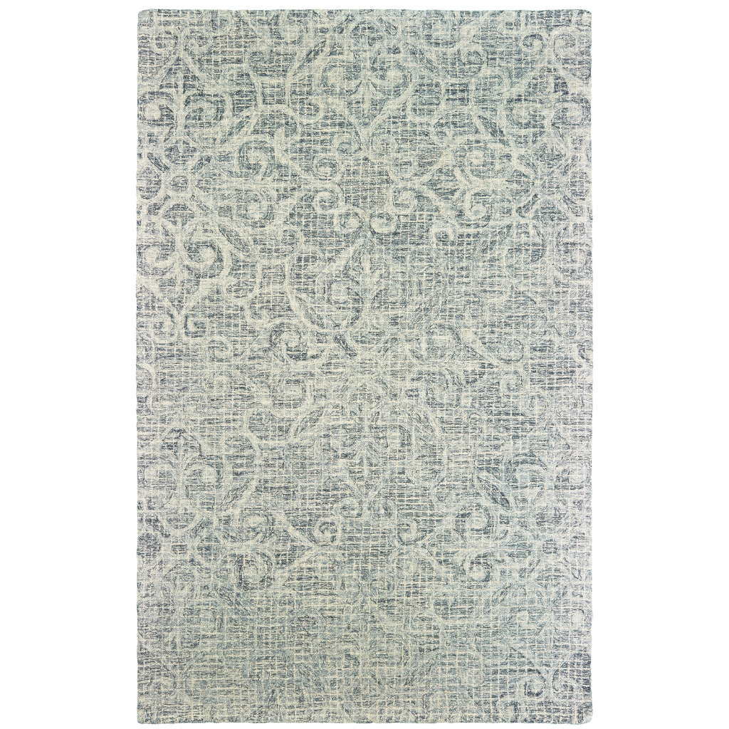 Oriental Weavers Tallavera 55602 Gray Rectangle Indoor Area Rug - Cozy & Durable Hand Tufted Rug Made of 100% Wool-