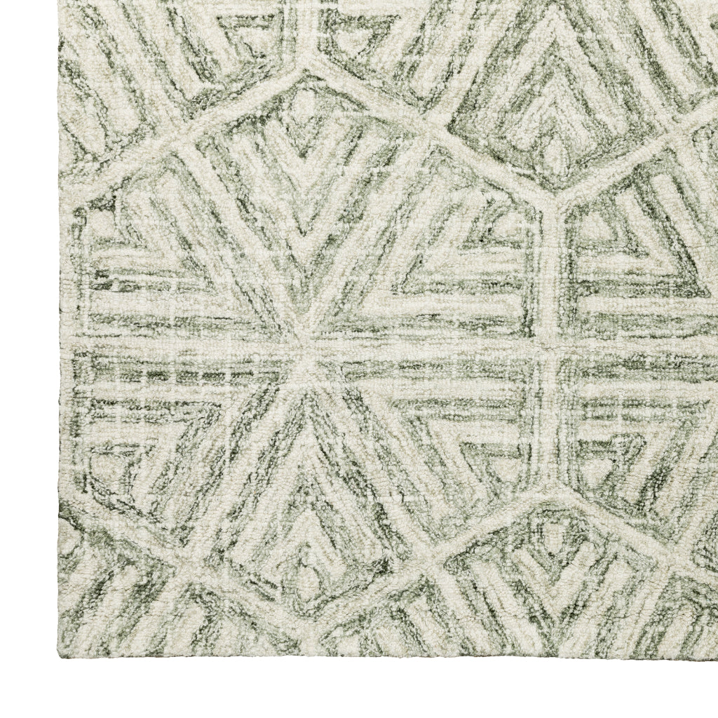 Oriental Weavers Tallavera 55605 Gray Rectangle Indoor Runner - Cozy & Durable Hand Tufted Rug Made of 100% Wool-