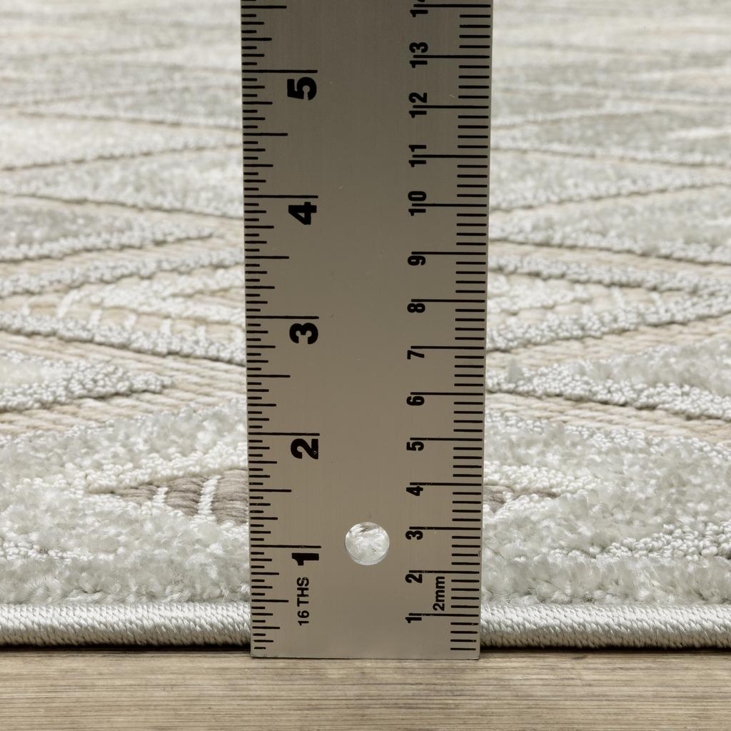 Oriental Weavers Tangier TAN02 Beige Rectangle Indoor Runner Diamond Pattern-