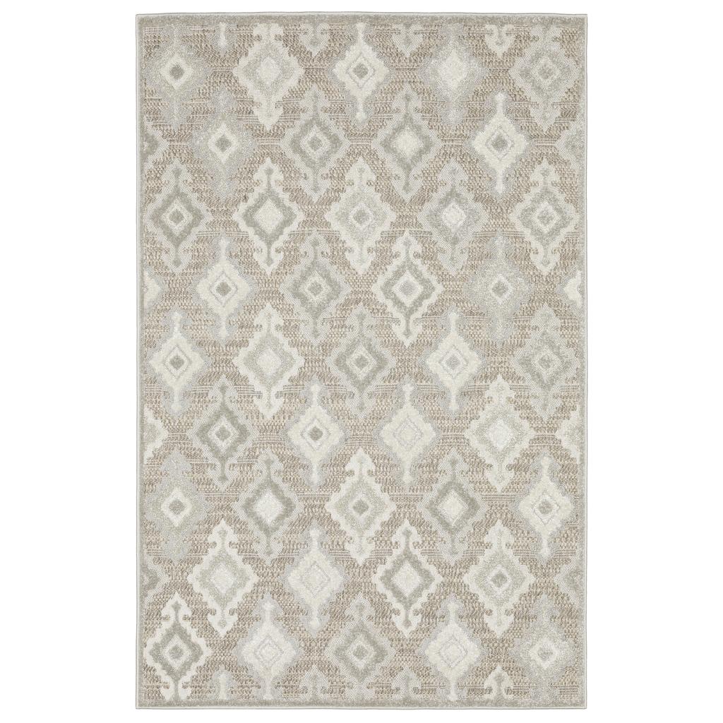 Oriental Weavers Tangier TAN08 Beige Rectangle Indoor Area Rug Oriental Pattern-