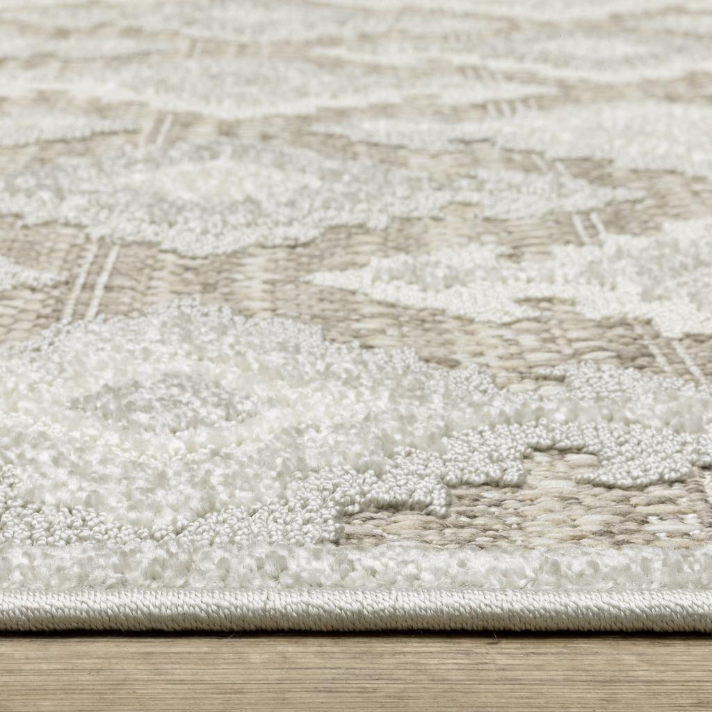 Oriental Weavers Tangier TAN08 Beige Rectangle Indoor Area Rug Oriental Pattern-