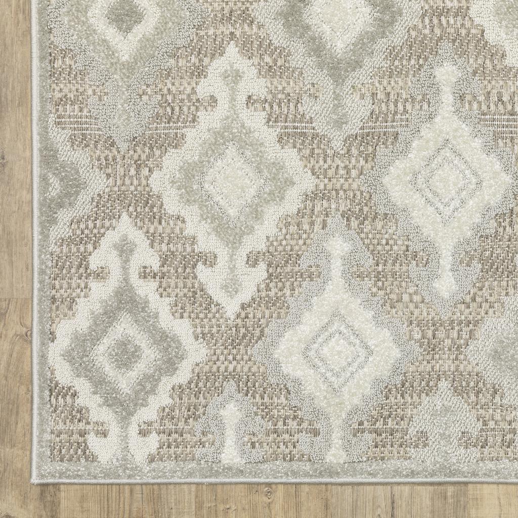 Oriental Weavers Tangier TAN08 Beige Rectangle Indoor Runner Oriental Pattern-