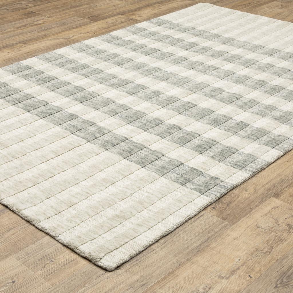Oriental Weavers Thatcher THA01 Beige Rectangle Indoor Area Rug Striped Pattern-