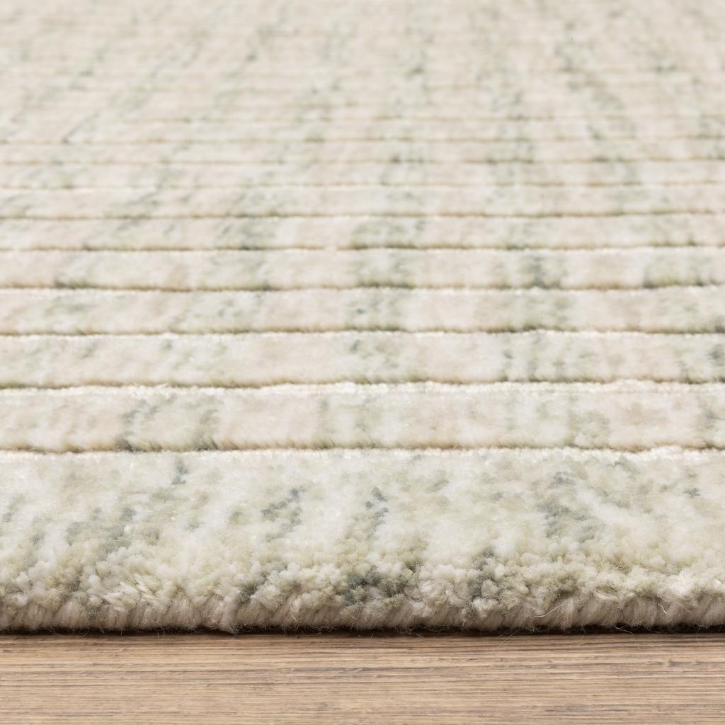 Oriental Weavers Thatcher THA05 Beige Rectangle Indoor Runner Striped Pattern-