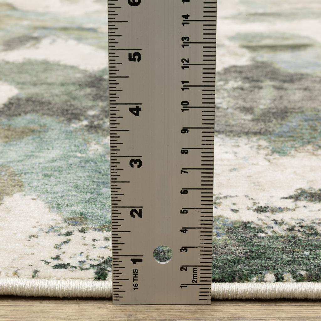 Oriental Weavers Tisdell TIS04 Blue Rectangle Indoor Area Rug Abstract Pattern-