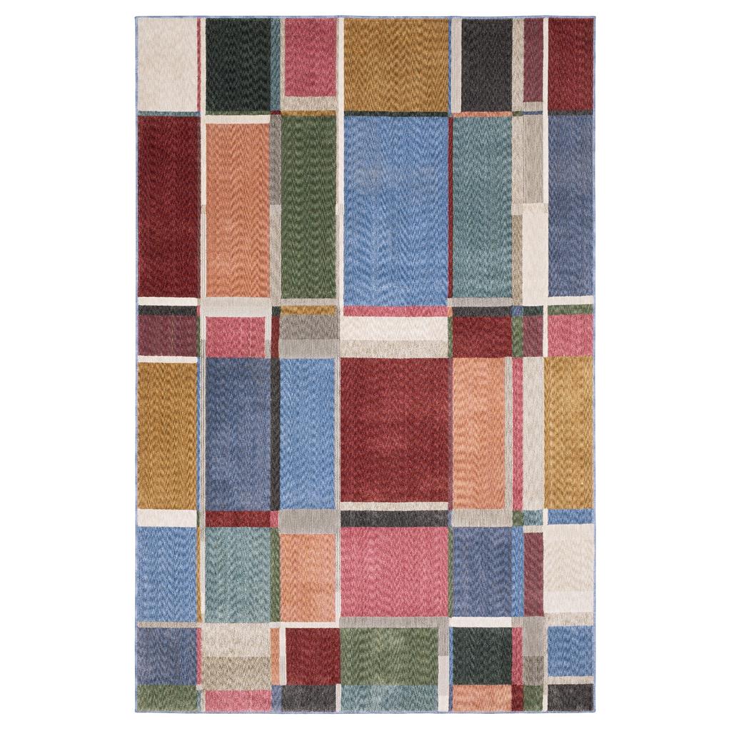 Oriental Weavers Tisdell TIS05 Multi-colored Rectangle Indoor Area Rug Geometric Pattern-