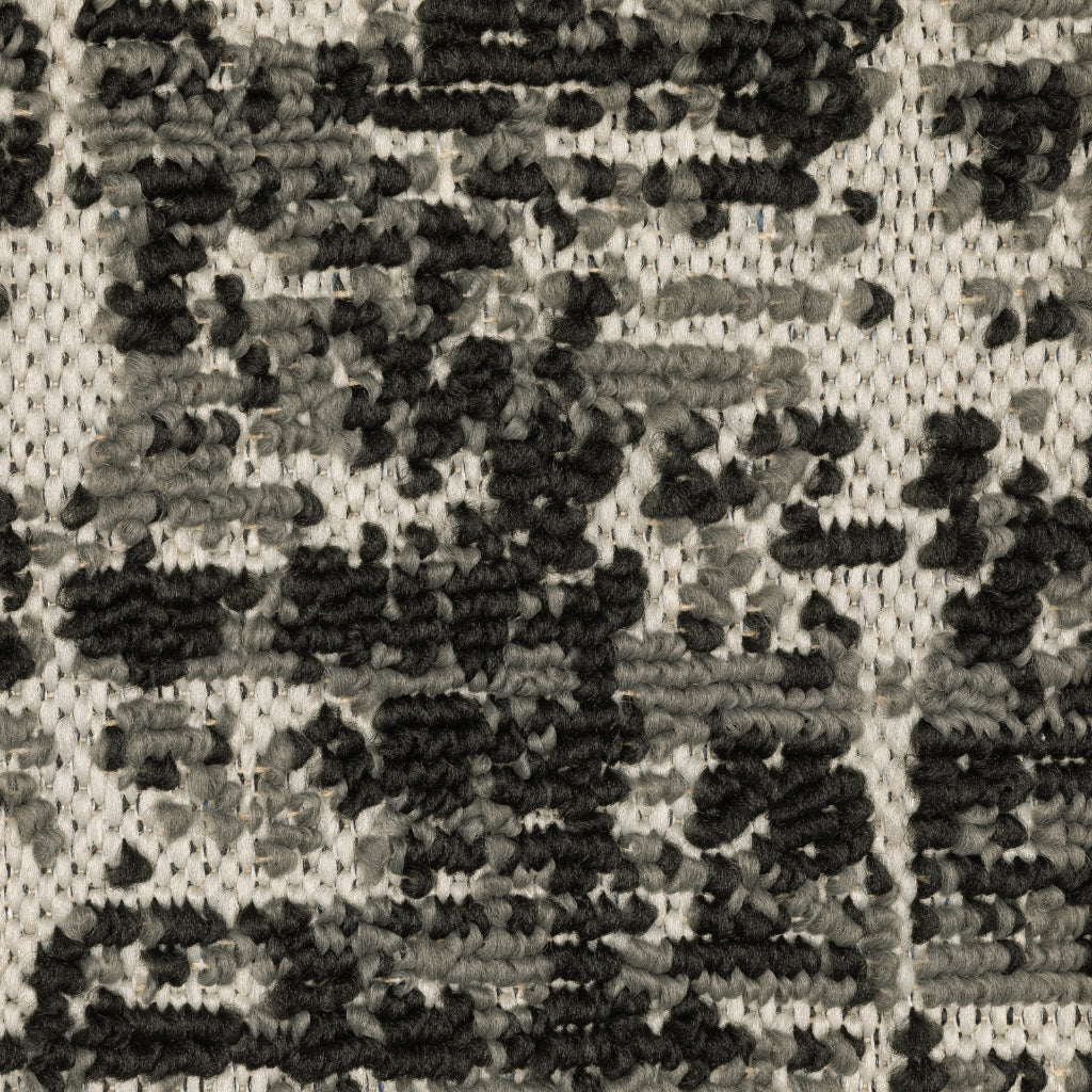 Oriental Weavers Torrey 531W1 Black/Light Grey Rectangle Indoor / Outdoor Area Rug - Stain Resistant Machine Made Patio Rug with Abstract Pattern-