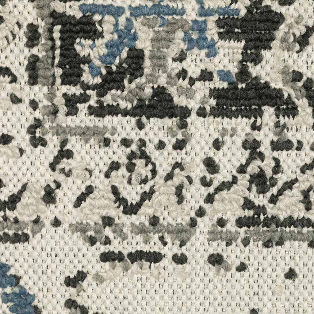 Oriental Weavers Torrey 5561H Light Grey/Grey Rectangle Indoor / Outdoor Area Rug - Stain Resistant Machine Made Patio Rug with Oriental Pattern-