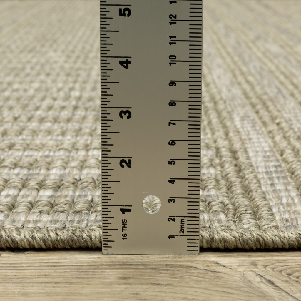 Oriental Weavers Tortuga TR02A Tan Rectangle Indoor Runner - Casual Stain Resistant Rug with Striped Design-