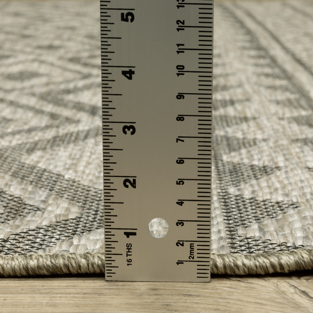 Oriental Weavers Tortuga TR03A Tan Rectangle Indoor Area Rug - Casual Stain Resistant Rug with Geometric Design-