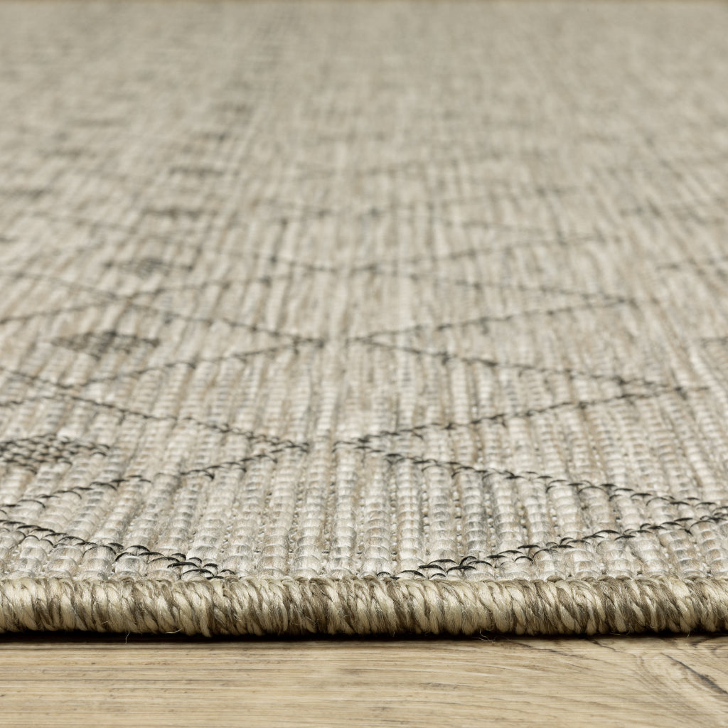 Oriental Weavers Tortuga TR04A Tan Rectangle Indoor Area Rug - Casual Stain Resistant Rug with Geometric Design-