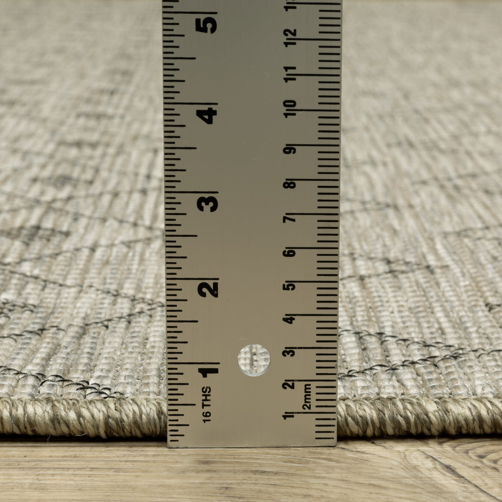 Oriental Weavers Tortuga TR04A Tan Rectangle Indoor Area Rug - Casual Stain Resistant Rug with Geometric Design-