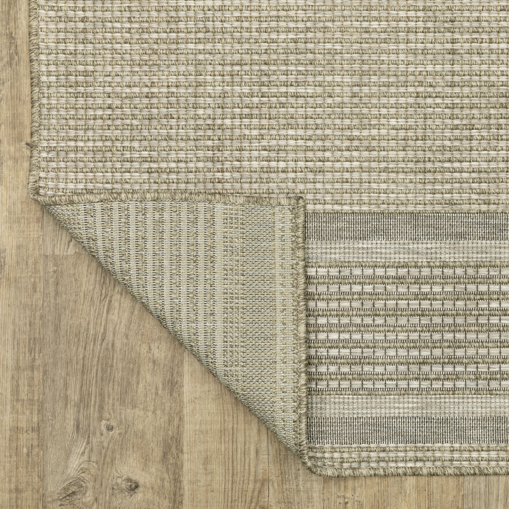 Oriental Weavers Tortuga TR07A Beige Rectangle Indoor Area Rug - Casual Stain Resistant Rug with Border Design-