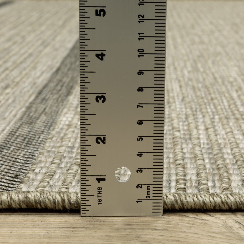 Oriental Weavers Tortuga TR07A Beige Rectangle Indoor Area Rug - Casual Stain Resistant Rug with Border Design-