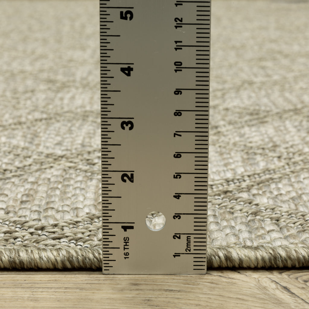 Oriental Weavers Tortuga TR10A Beige Rectangle Indoor Runner - Casual Stain Resistant Rug with Geometric Design-