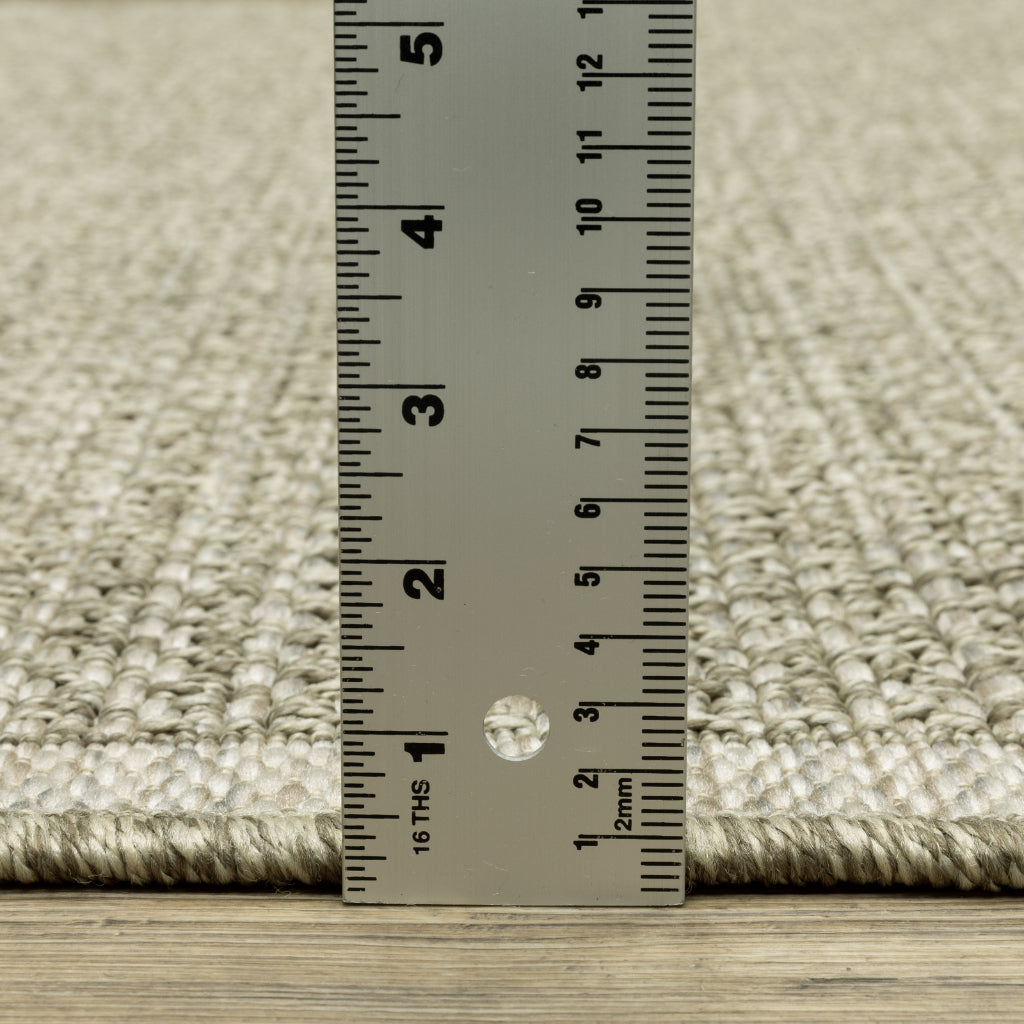 Oriental Weavers Tortuga TR12A Tan Rectangle Indoor Area Rug - Casual Stain Resistant Rug with Solid Design-