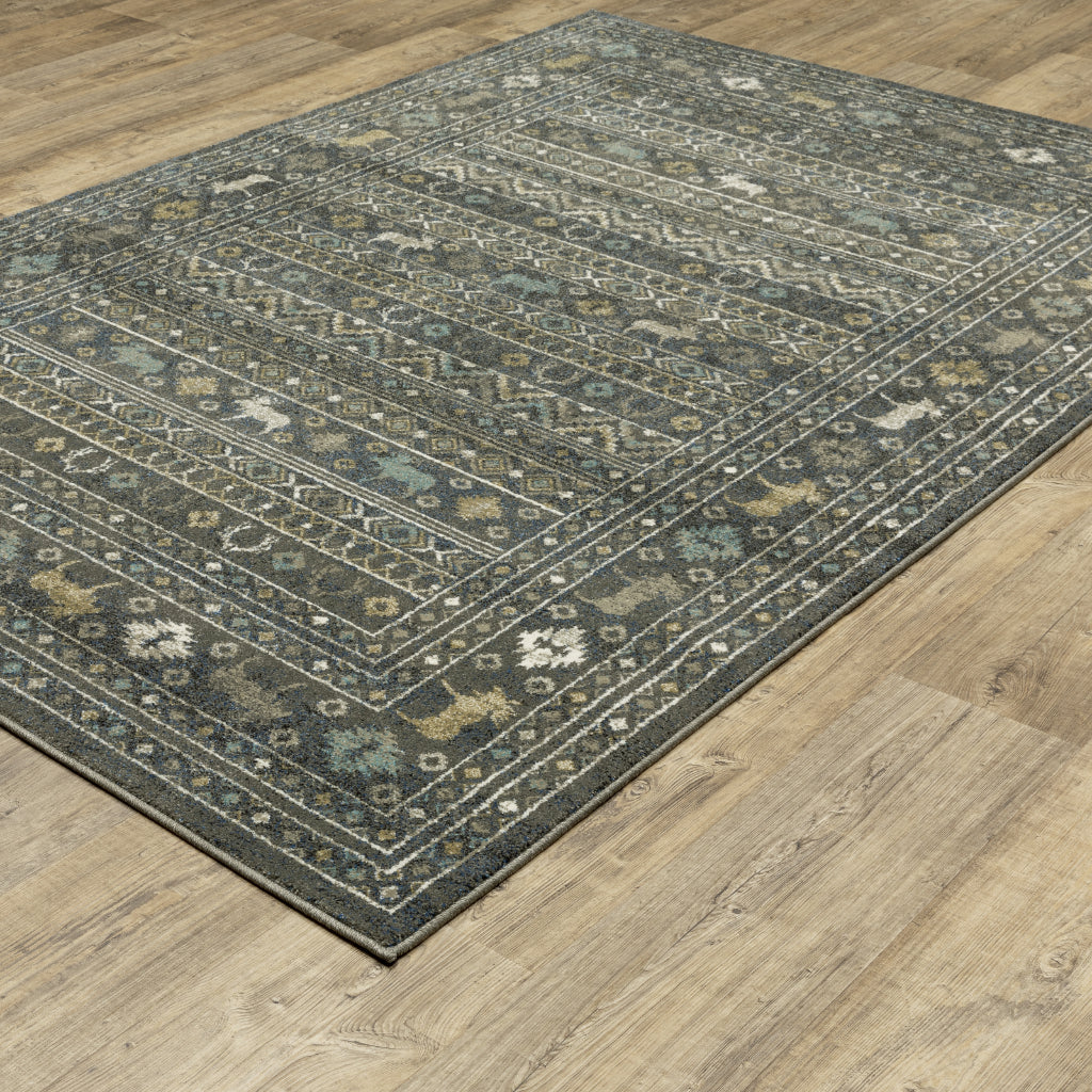Oriental Weavers Venice 095E8 Multicolor Rectangle Indoor Area Rug - Stain Resistant Traditional Low Pile Rug-