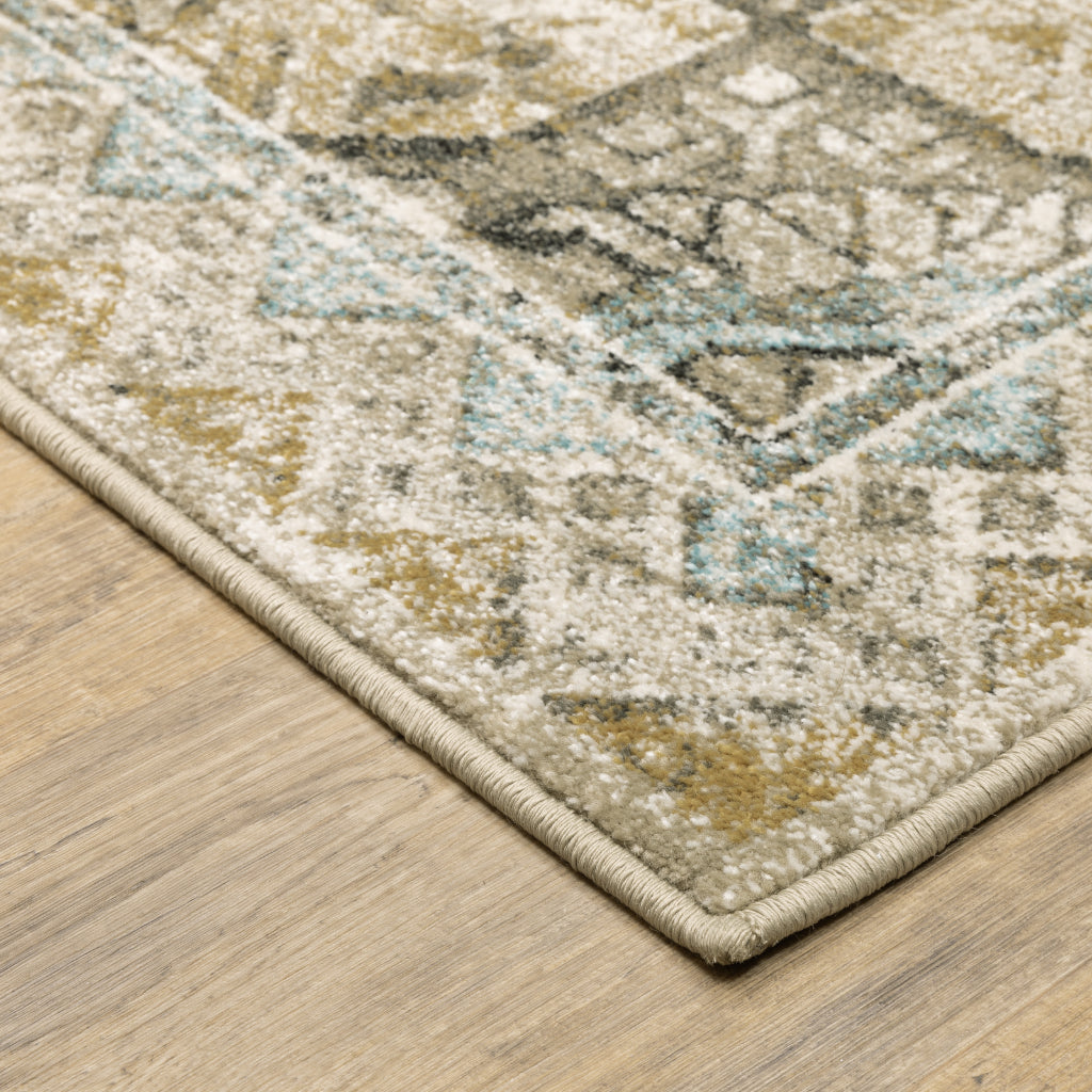 Oriental Weavers Venice 1104W Multicolor Rectangle Indoor Runner - Stain Resistant Low Pile Rug with Medallion Design-