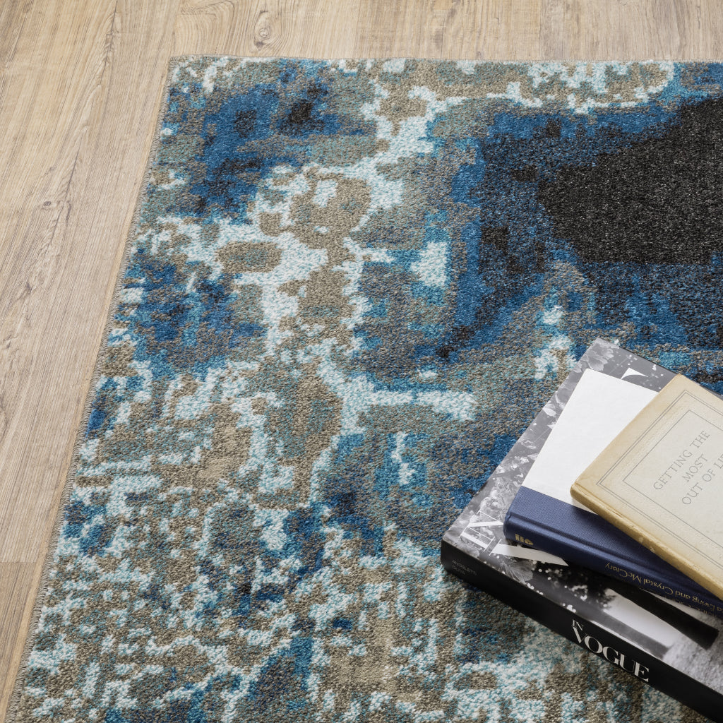 Oriental Weavers Venice 4151Z Multicolor Rectangle Indoor Runner - Stain Resistant Low Pile Rug with Abstract Design-