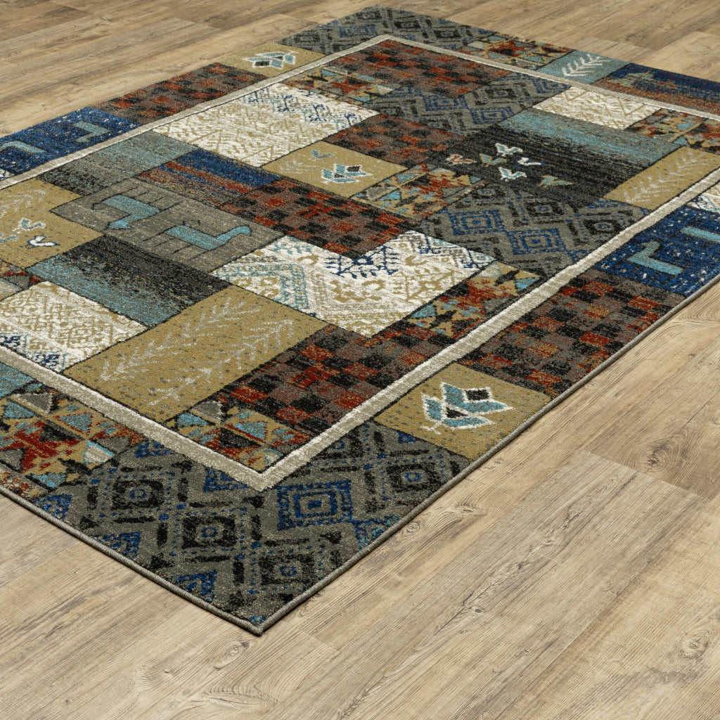 Oriental Weavers Venice 4258X Multicolor Rectangle Indoor Area Rug - Stain Resistant Low Pile Rug with Tribal Design-