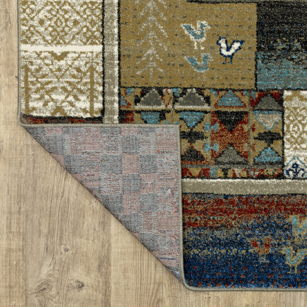 Oriental Weavers Venice 4258X Multicolor Rectangle Indoor Area Rug - Stain Resistant Low Pile Rug with Tribal Design-