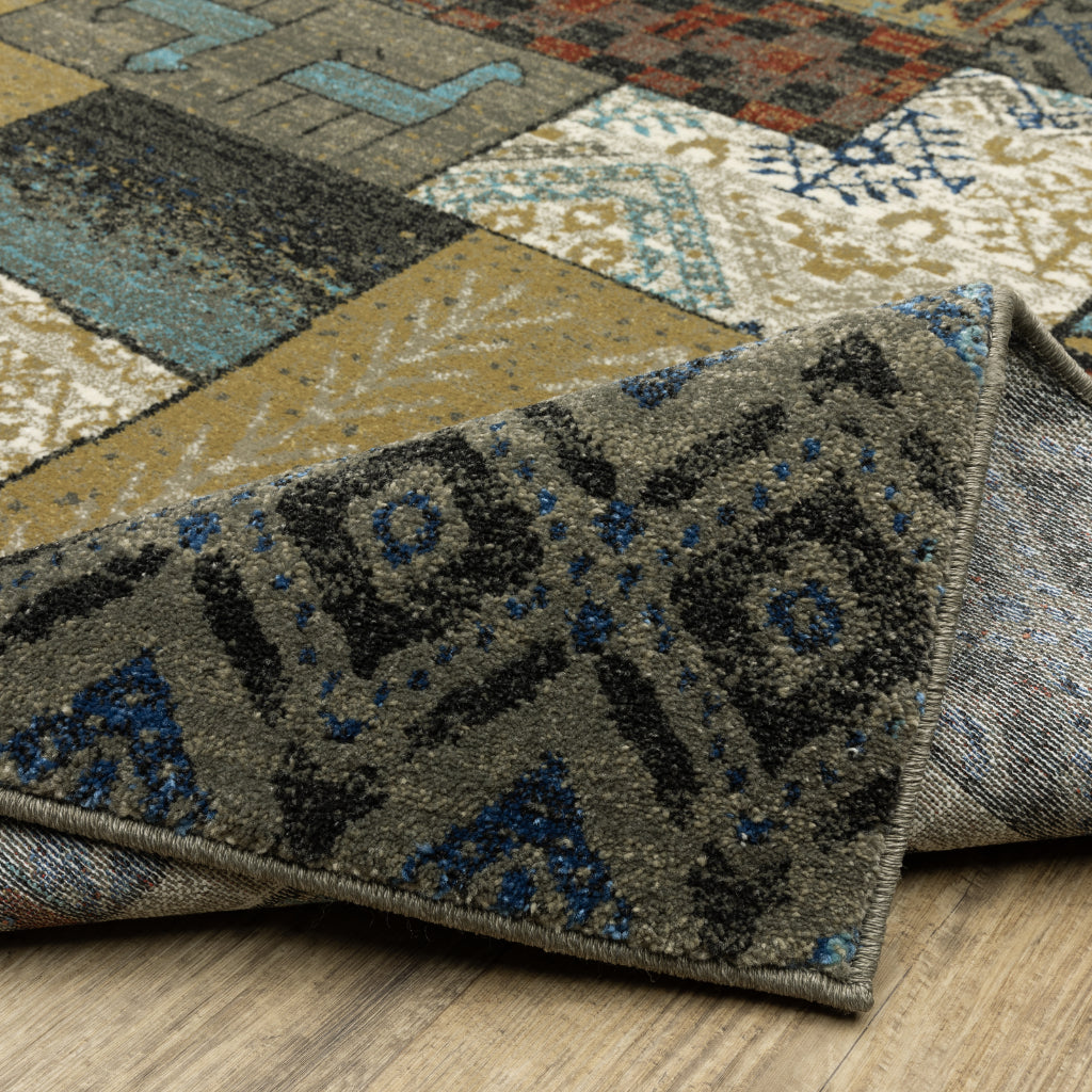 Oriental Weavers Venice 4258X Multicolor Rectangle Indoor Area Rug - Stain Resistant Low Pile Rug with Tribal Design-