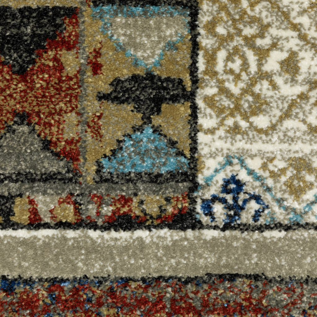 Oriental Weavers Venice 4258X Multicolor Rectangle Indoor Area Rug - Stain Resistant Low Pile Rug with Tribal Design-