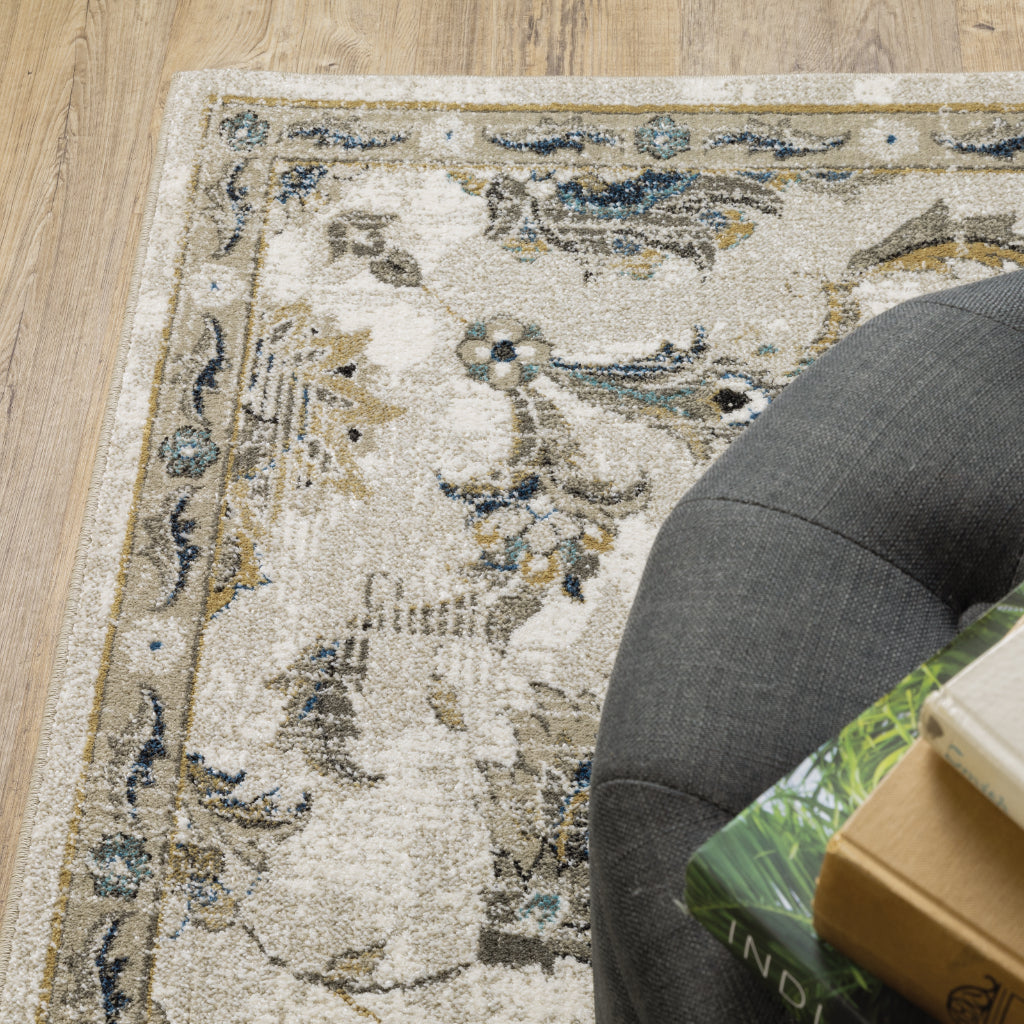 Oriental Weavers Venice 4333V Multicolor Rectangle Indoor Area Rug - Stain Resistant Traditional Low Pile Rug-
