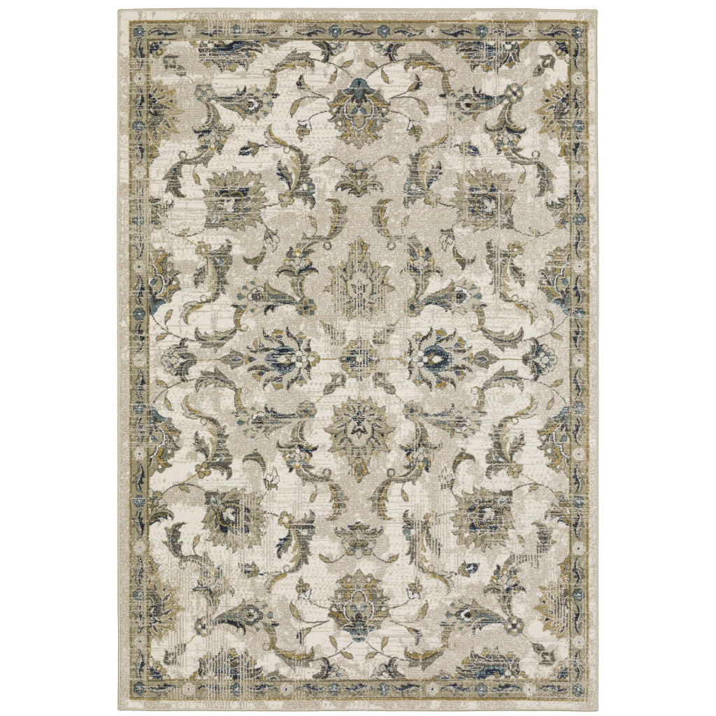 Oriental Weavers Venice 4333V Multicolor Rectangle Indoor Area Rug - Stain Resistant Traditional Low Pile Rug-