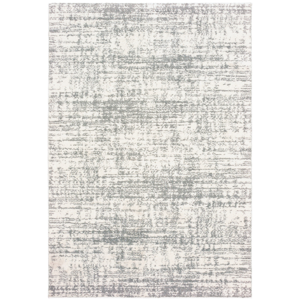 Oriental Weavers Verona 1803H Gray Rectangle Indoor Area Rug - Luxurious Stain Resistant Shag Pile Rug with Abstract Design-