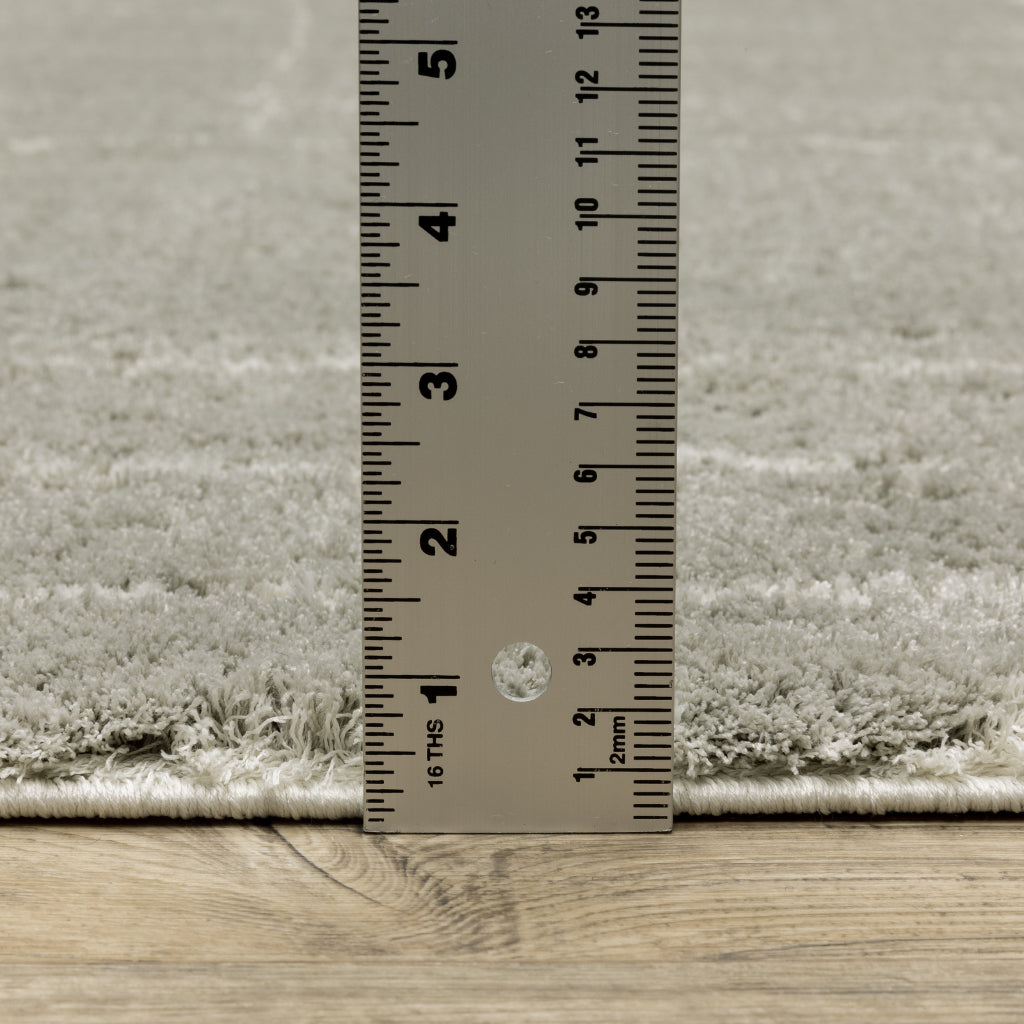 Oriental Weavers Verona 752G6 Gray Rectangle Indoor Area Rug - Luxurious Stain Resistant Shag Pile Rug with Abstract Design-