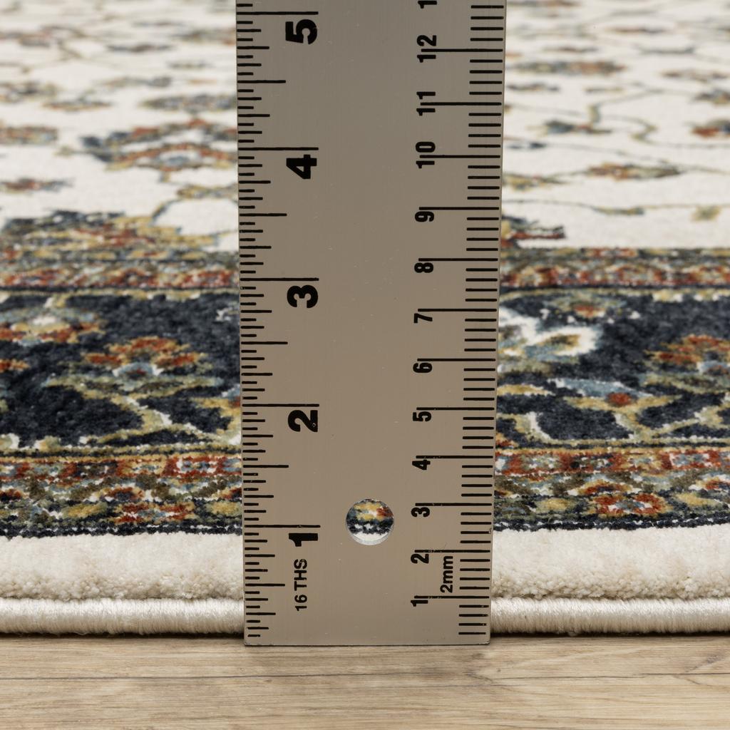 Oriental Weavers Vivian VI02B Ivory Rectangle Indoor Runner Oriental Pattern-