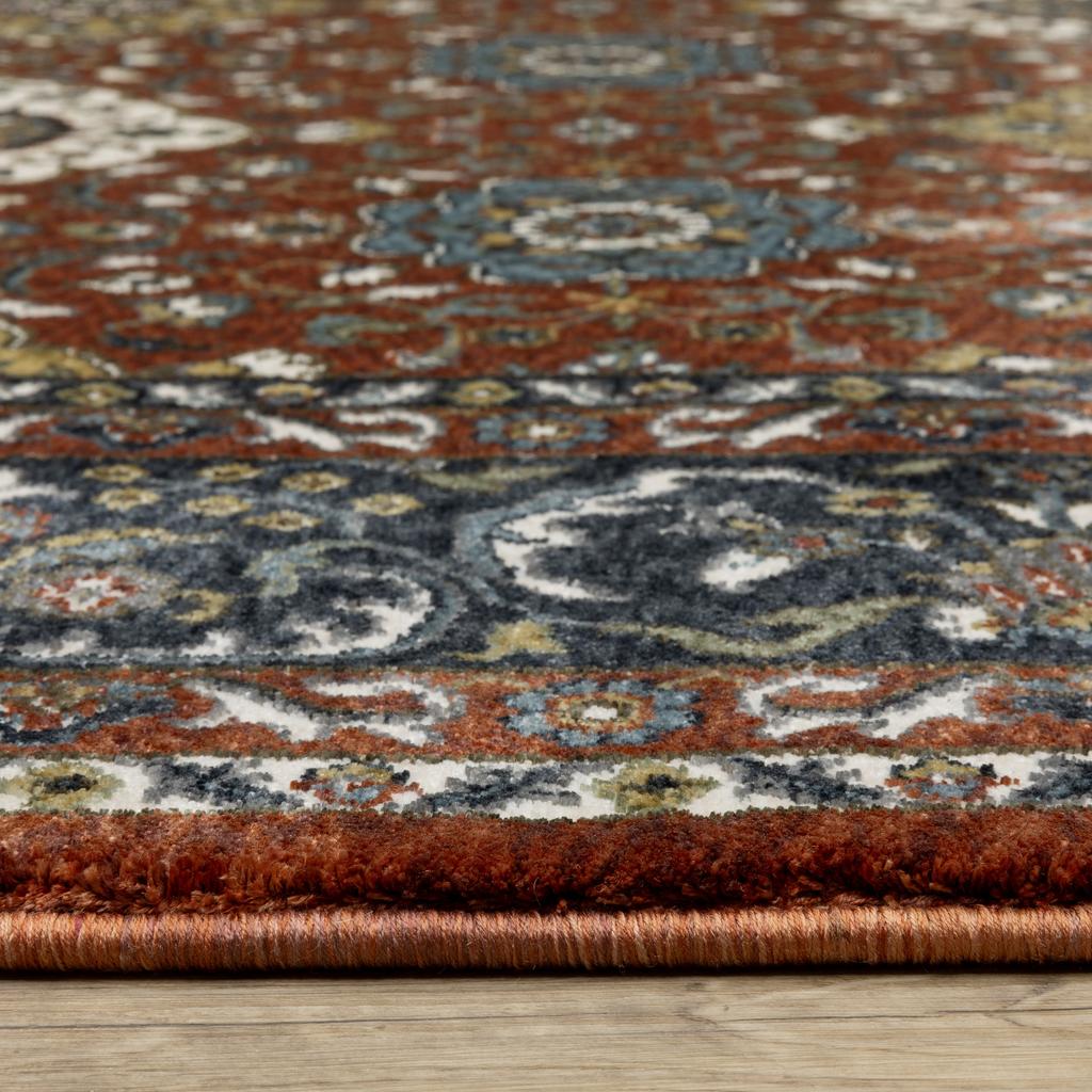 Oriental Weavers Vivian VI04B Red Rectangle Indoor Area Rug Oriental Pattern-