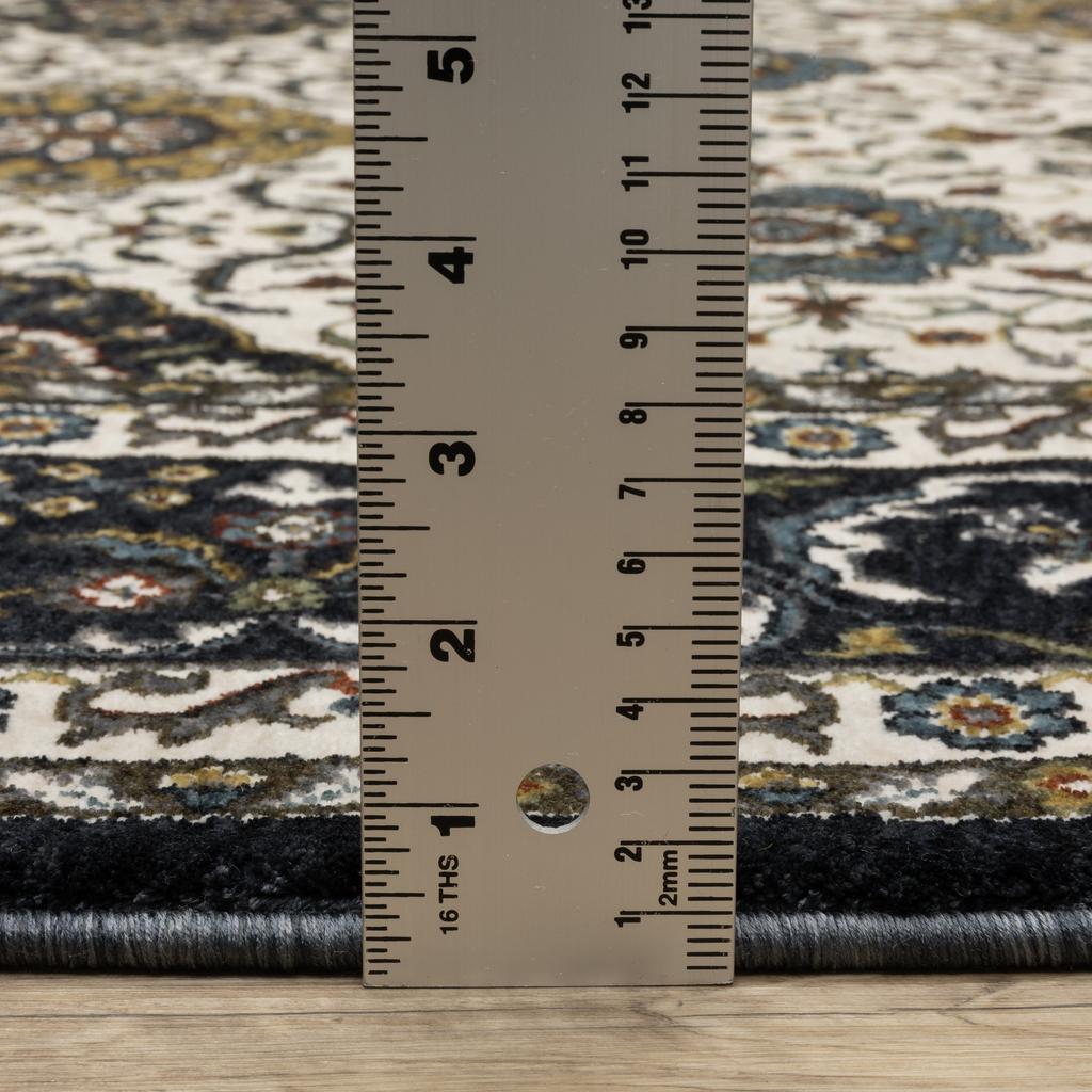 Oriental Weavers Vivian VI04D Ivory Rectangle Indoor Runner Oriental Pattern-