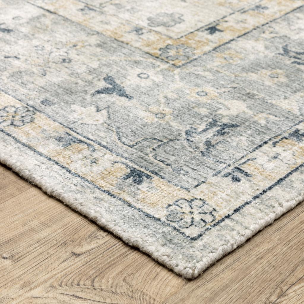 Oriental Weavers Windham WIN01 Grey Rectangle Indoor Area Rug Oriental Pattern-