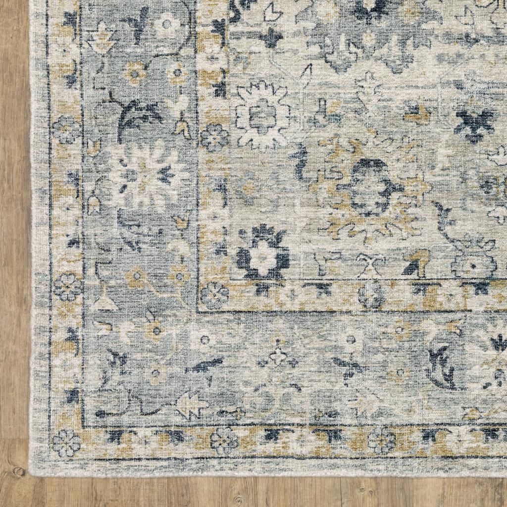 Oriental Weavers Windham WIN01 Grey Rectangle Indoor Area Rug Oriental Pattern-