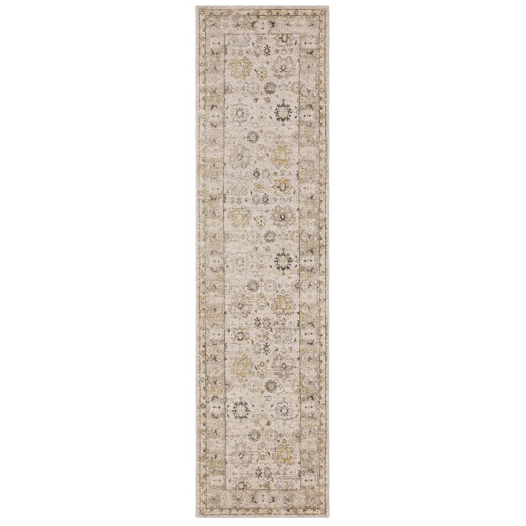 Oriental Weavers Windham WIN02 Beige Rectangle Indoor Runner Oriental Pattern-