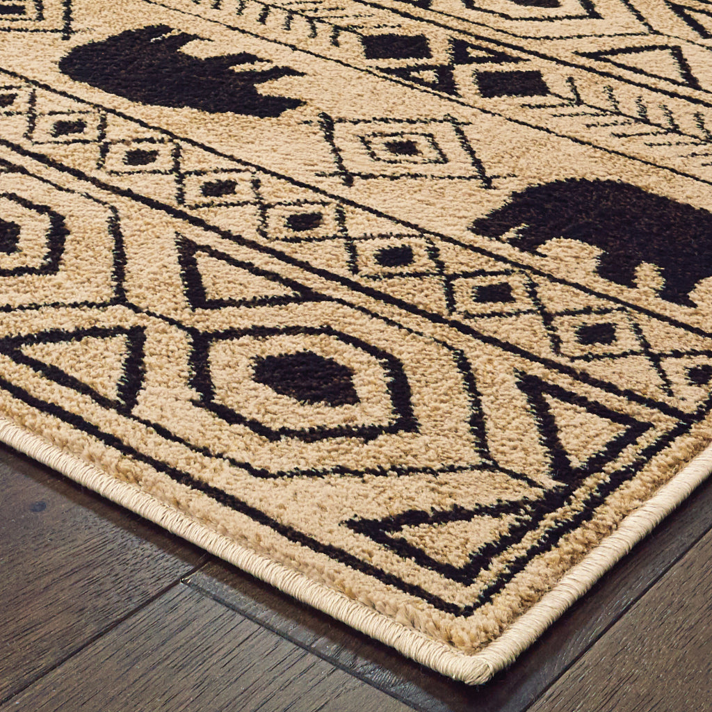 Oriental Weavers Woodlands 9651A Two-Color Rectangle Indoor Area Rug - Cozy Stain Resistant Low Pile Rug-