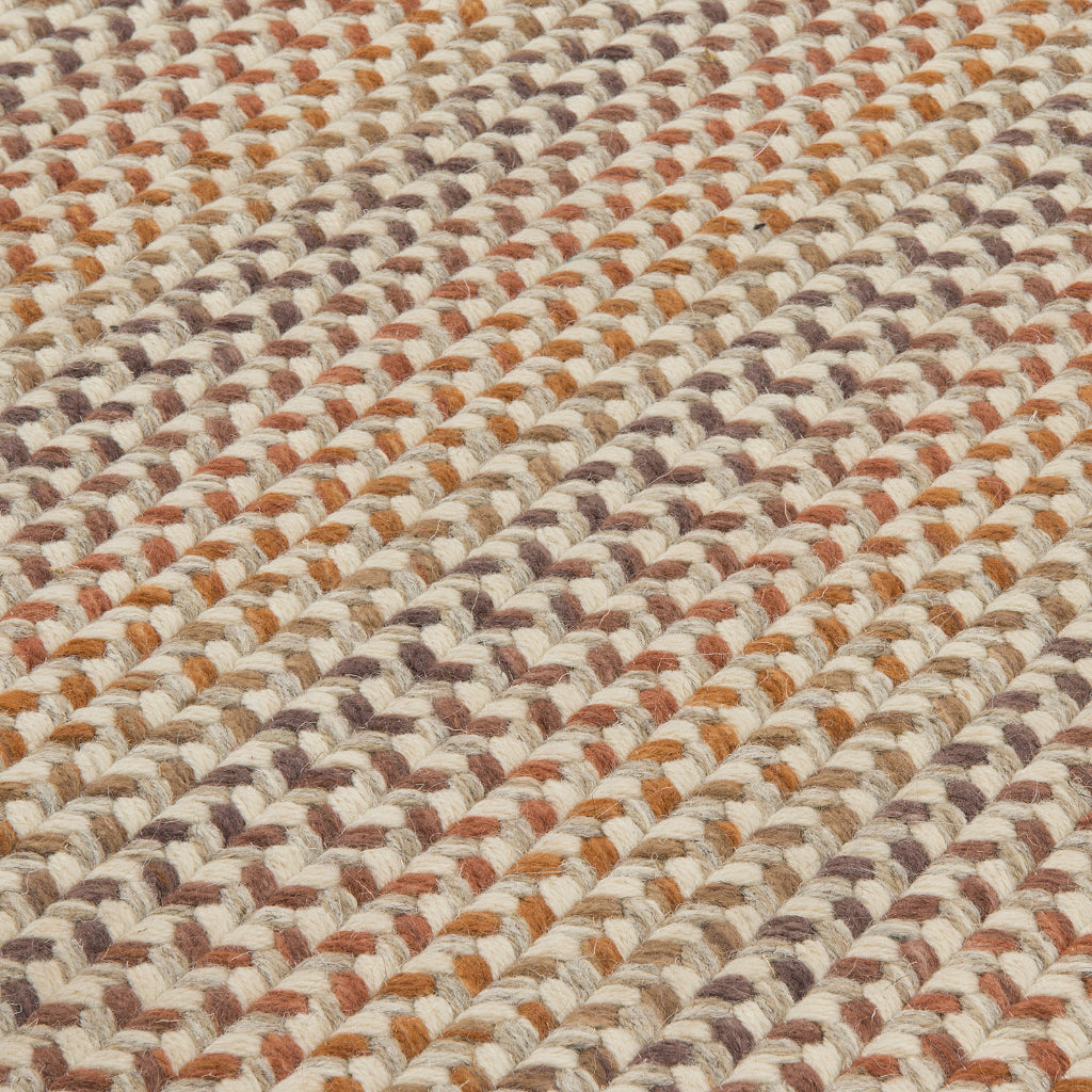 Colonial Mills Chapman Wool Multicolor Indoor Rectangle Area Rug - Trendy &amp; Reversible Rug with Brown &amp; Orange Accent