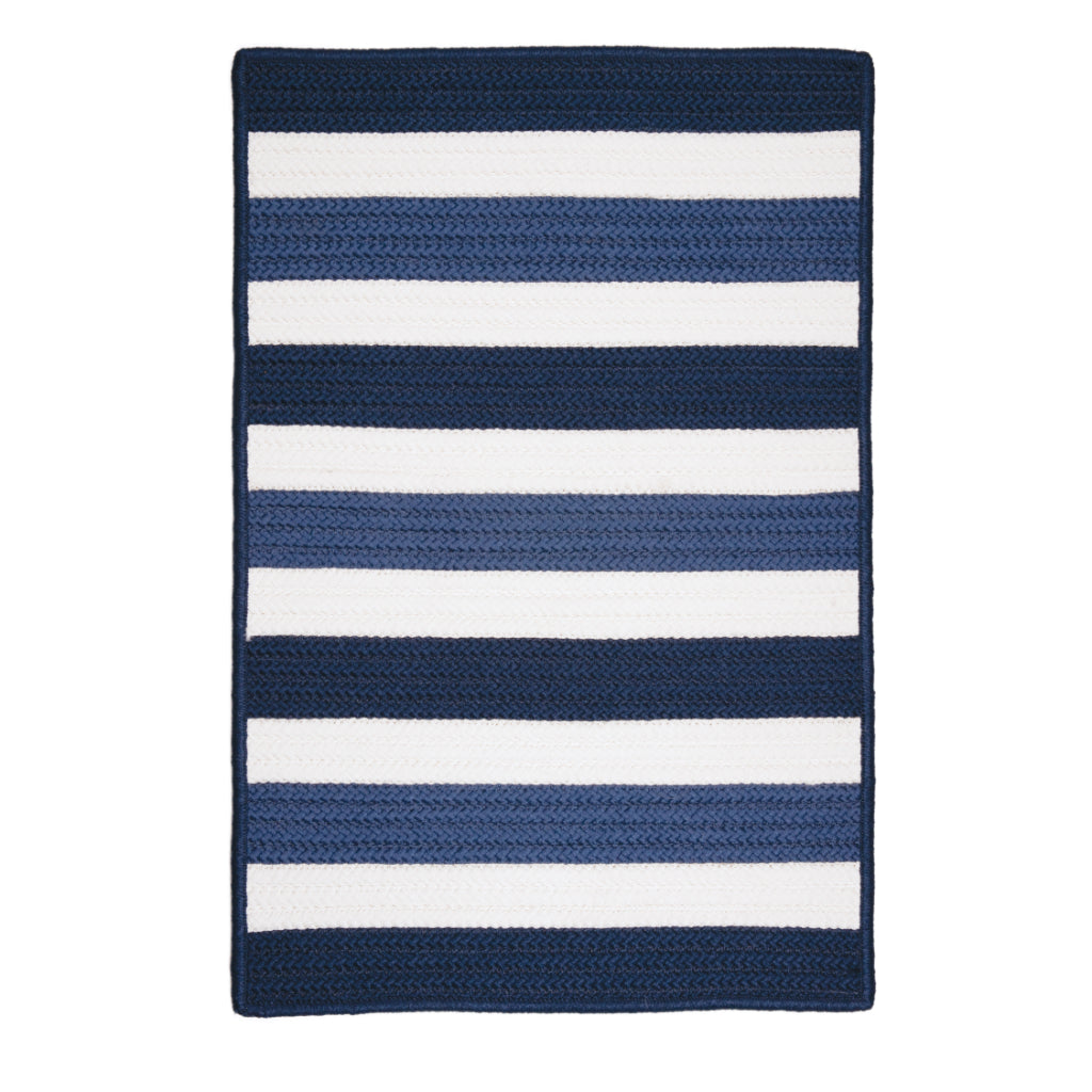 Colonial Mills Portico Nautical Rectangle Indoor / Outdoor Area Rug - Stain &amp; Fade Resistant Reversible Handmade Rug