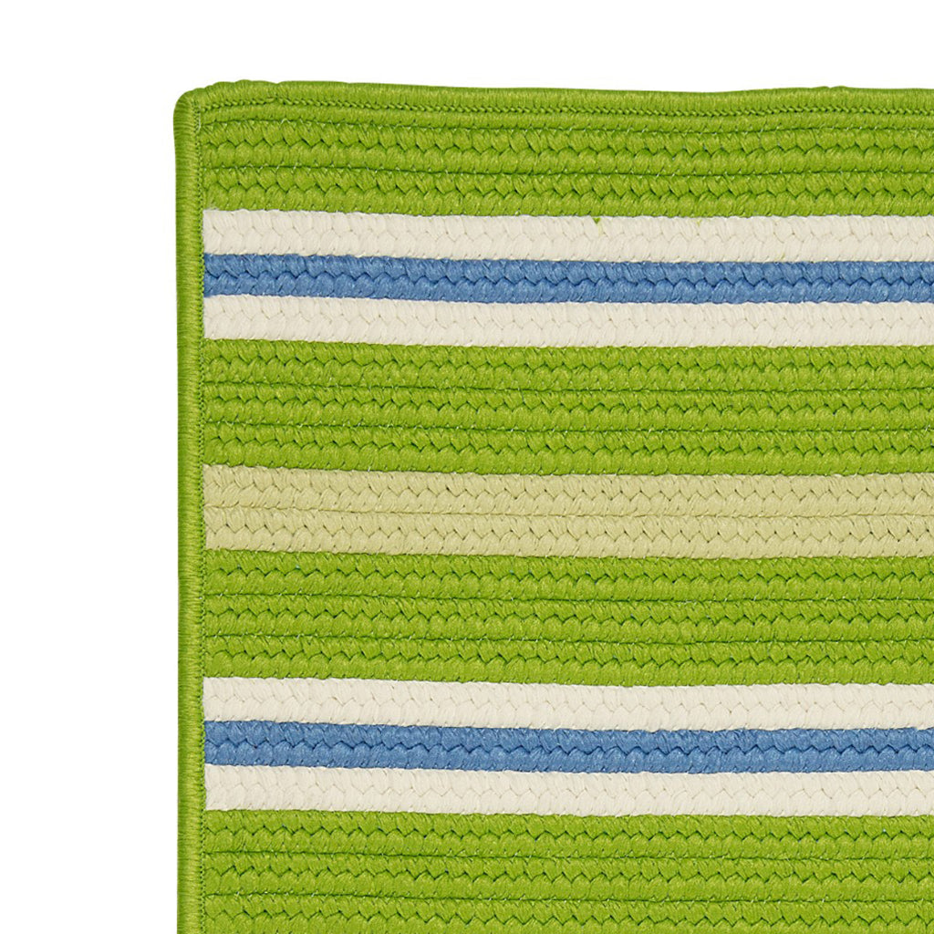 Colonial Mills Painter Stripe Garden Bright Rectangle Indoor / Outdoor Area Rug - Stain &amp; Fade Resistant Reversible Handmade Rug