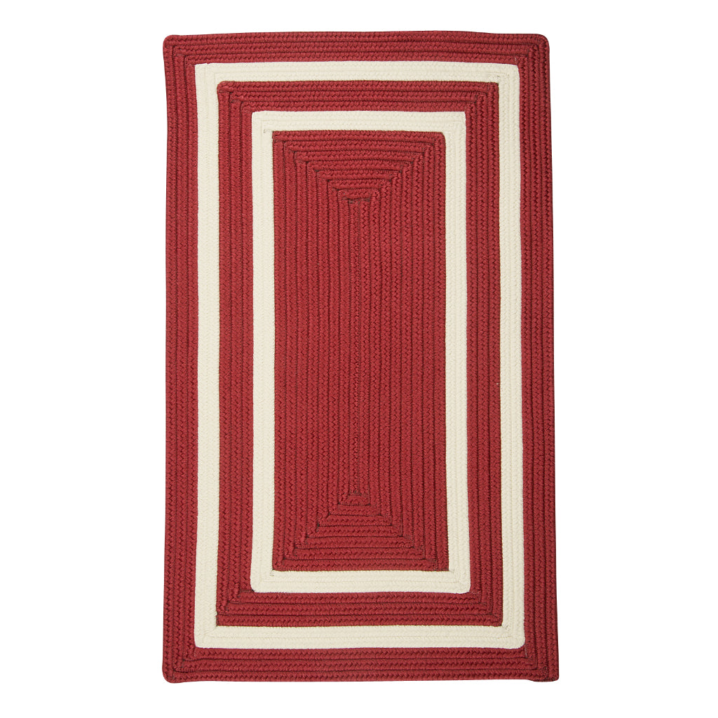 Colonial Mills La Playa Sangria Rectangle Indoor / Outdoor Area Rug - Stain &amp; Fade Resistant Reversible Handmade Rug