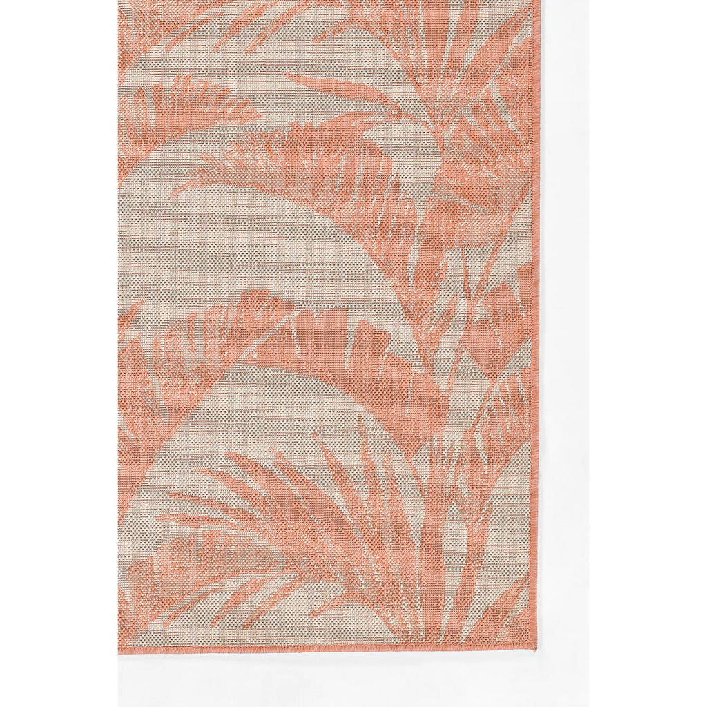 Momeni Riviera RV-01 Coral Rectangle Indoor / Outdoor Power Loomed Area Rug - Vibrant &amp; Versatile Washable Living Room, Porch &amp; Patio Rug