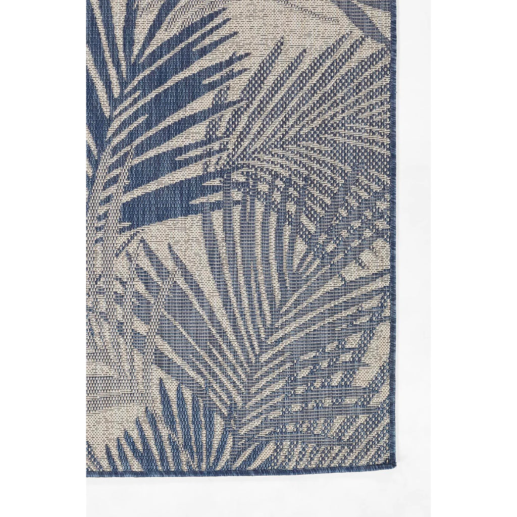 Momeni Riviera RV-04 Blue Rectangle Indoor / Outdoor Power Loomed Area Rug - Vibrant &amp; Versatile Washable Living Room, Porch &amp; Patio Rug